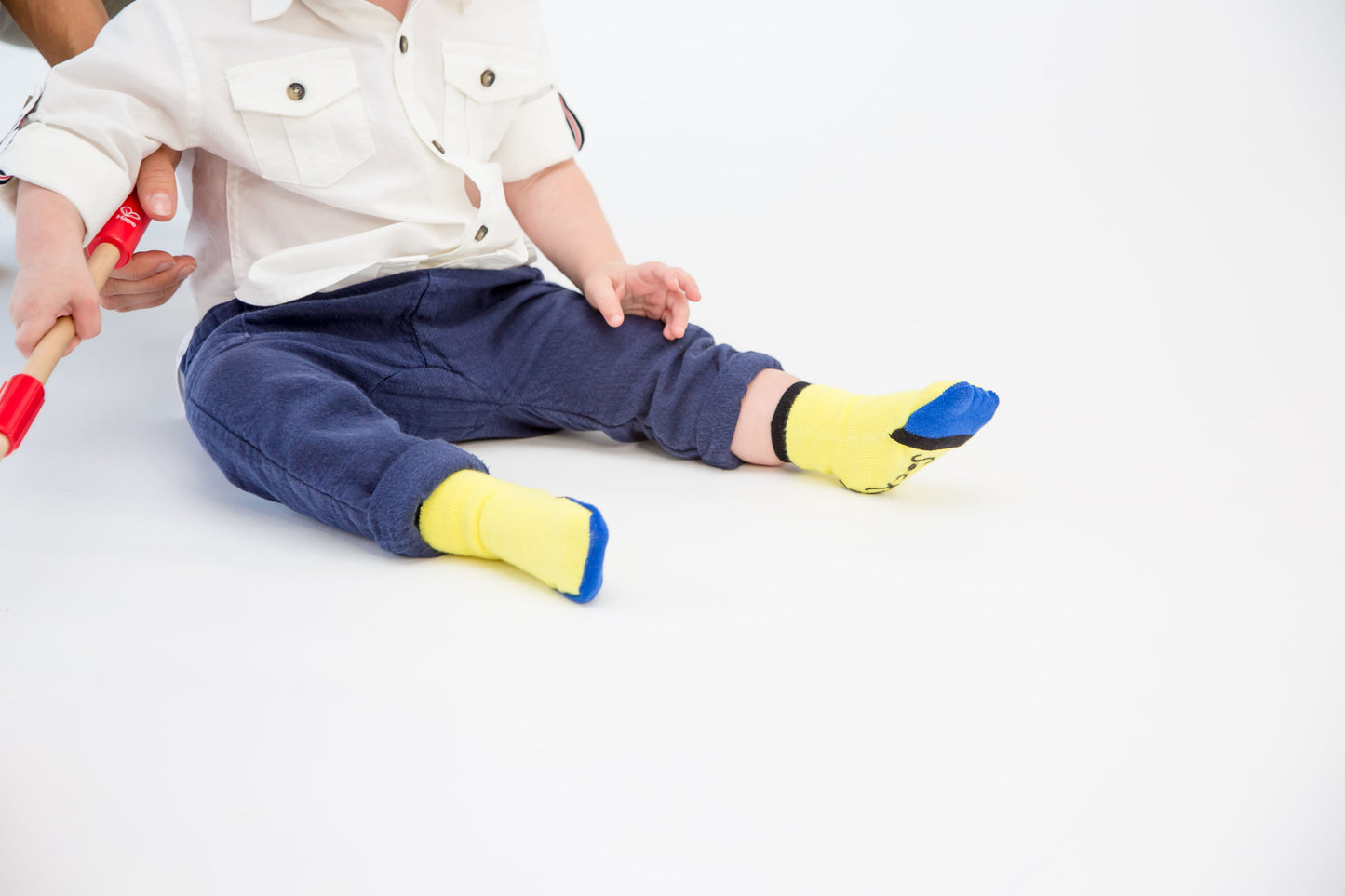 Peekaboo Toddler socks - Yellow