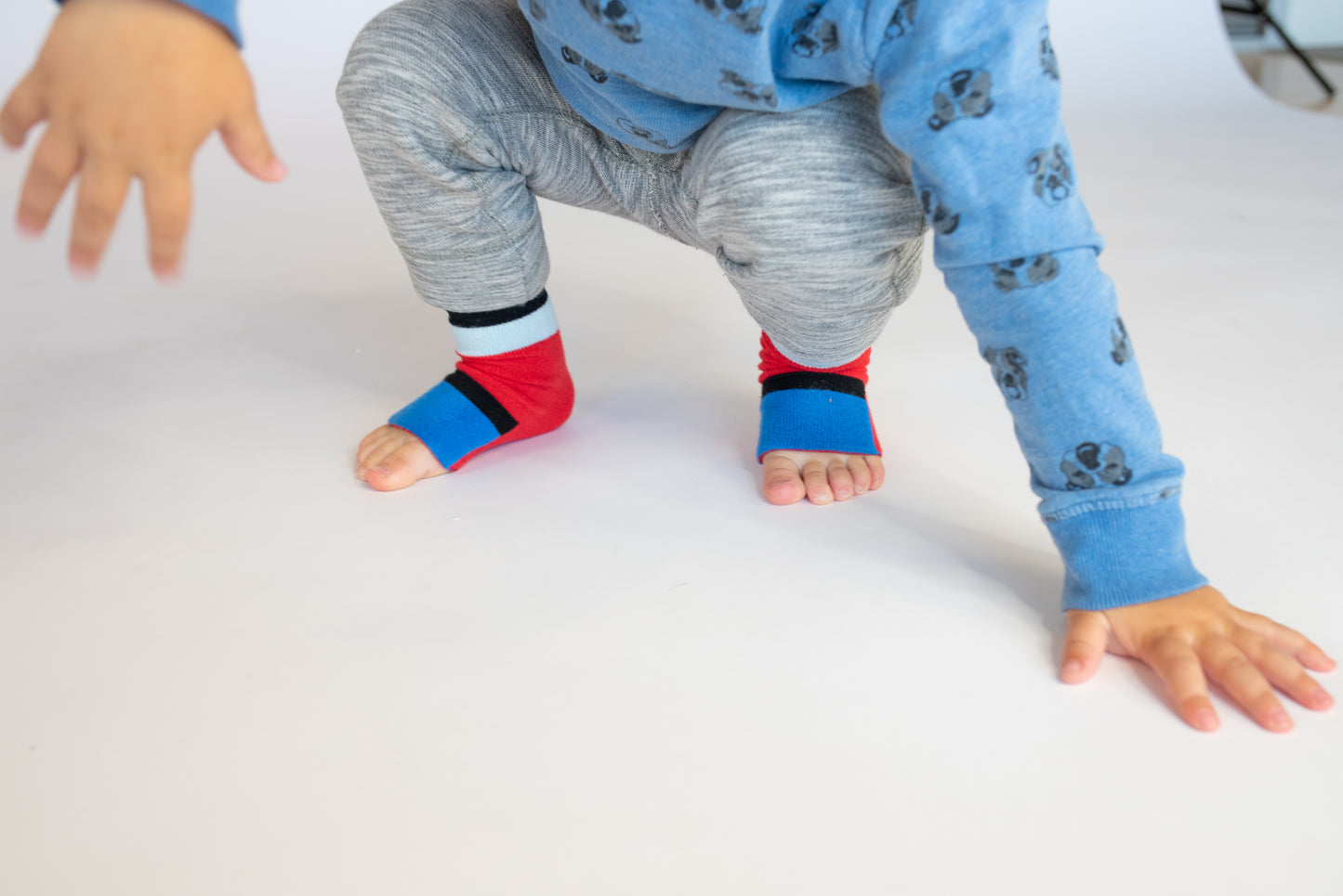 Toddler Socks - Red and Blue