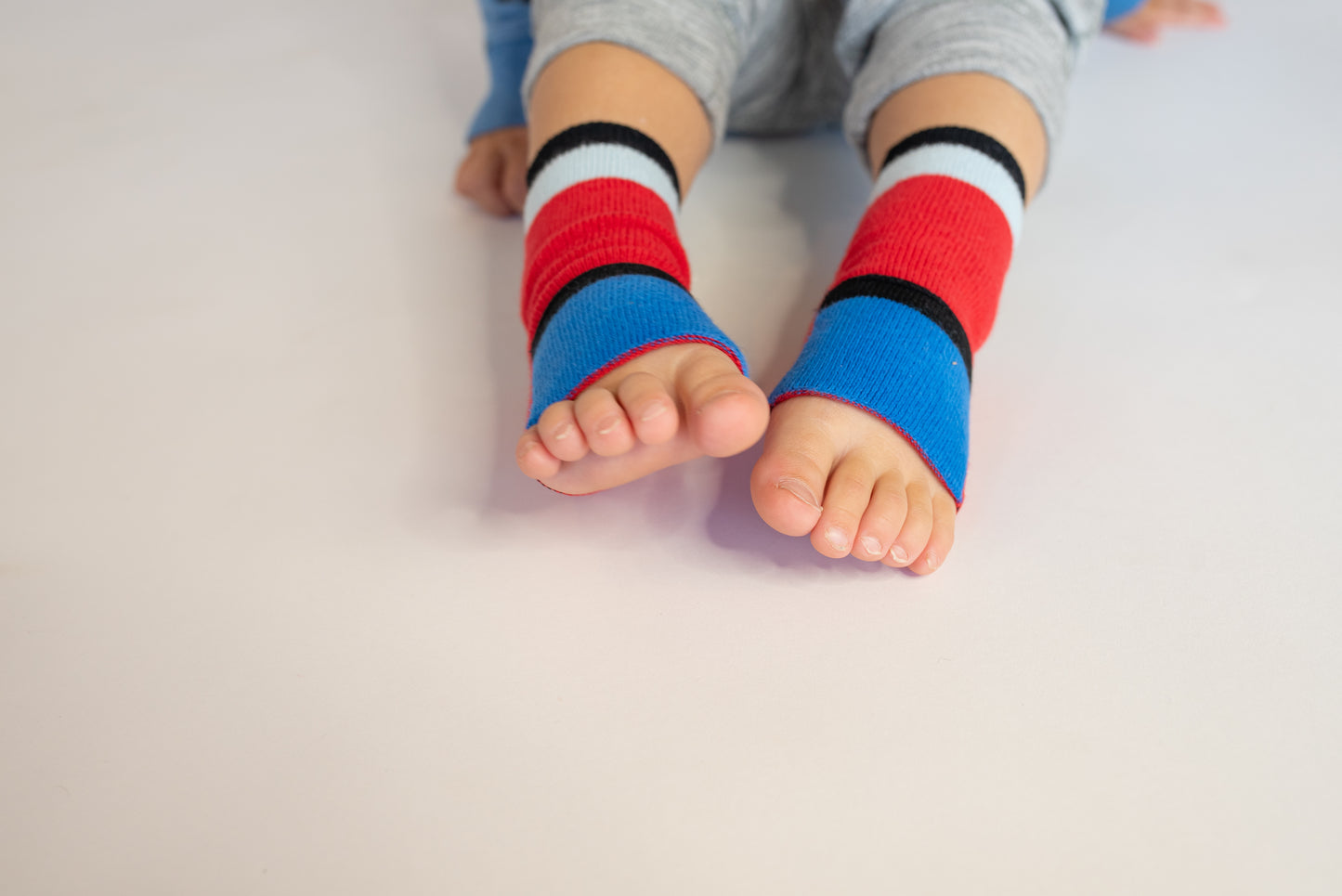 Toddler Socks - 2 pack - Red and yellow