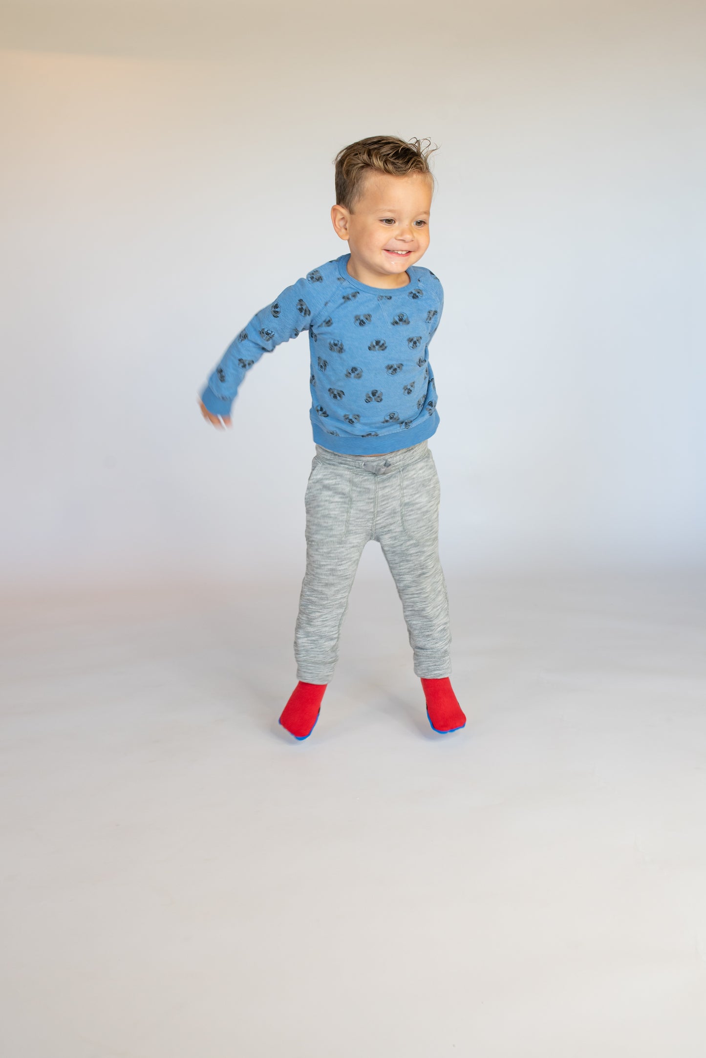 Toddler Socks - Red and Blue