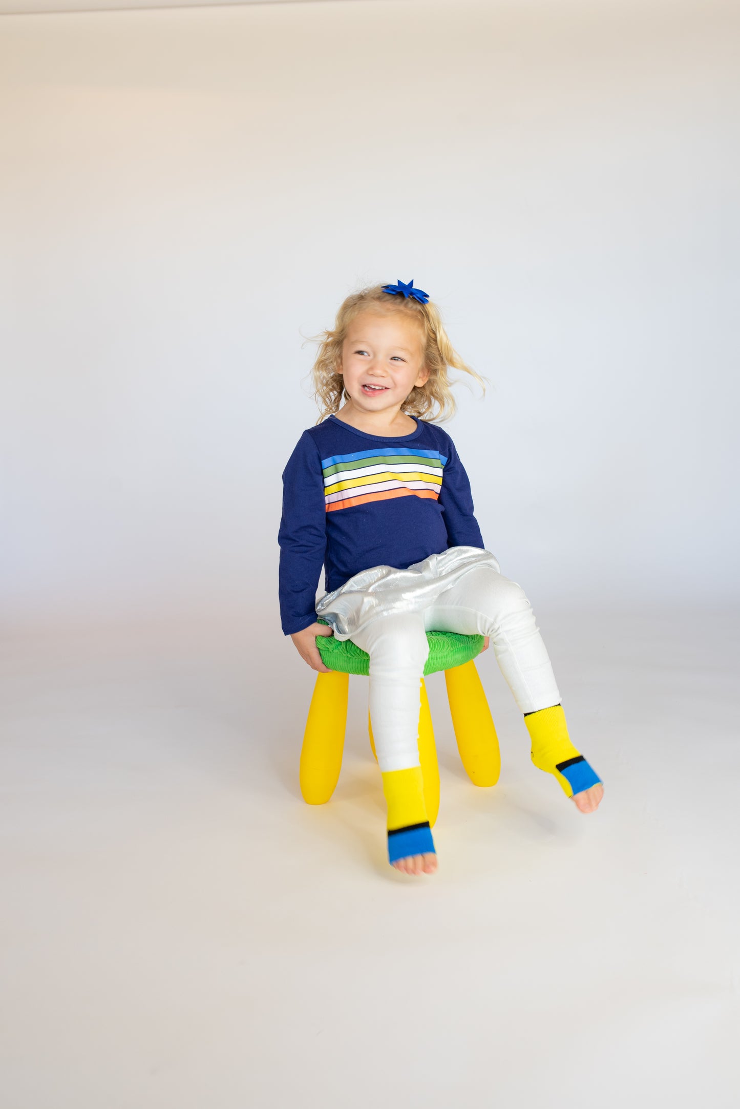 Toddler Socks - Yellow and Blue