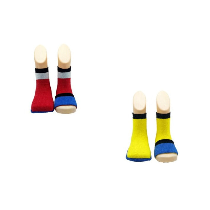 Peekaboo toddler socks - 2 pack - bright colours