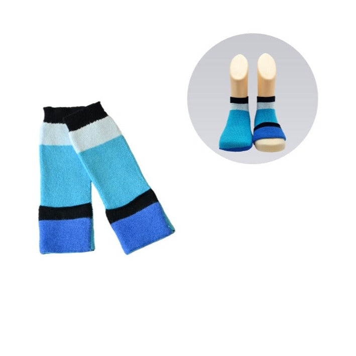 Baby gripper socks - Blue , Cotton, Soft