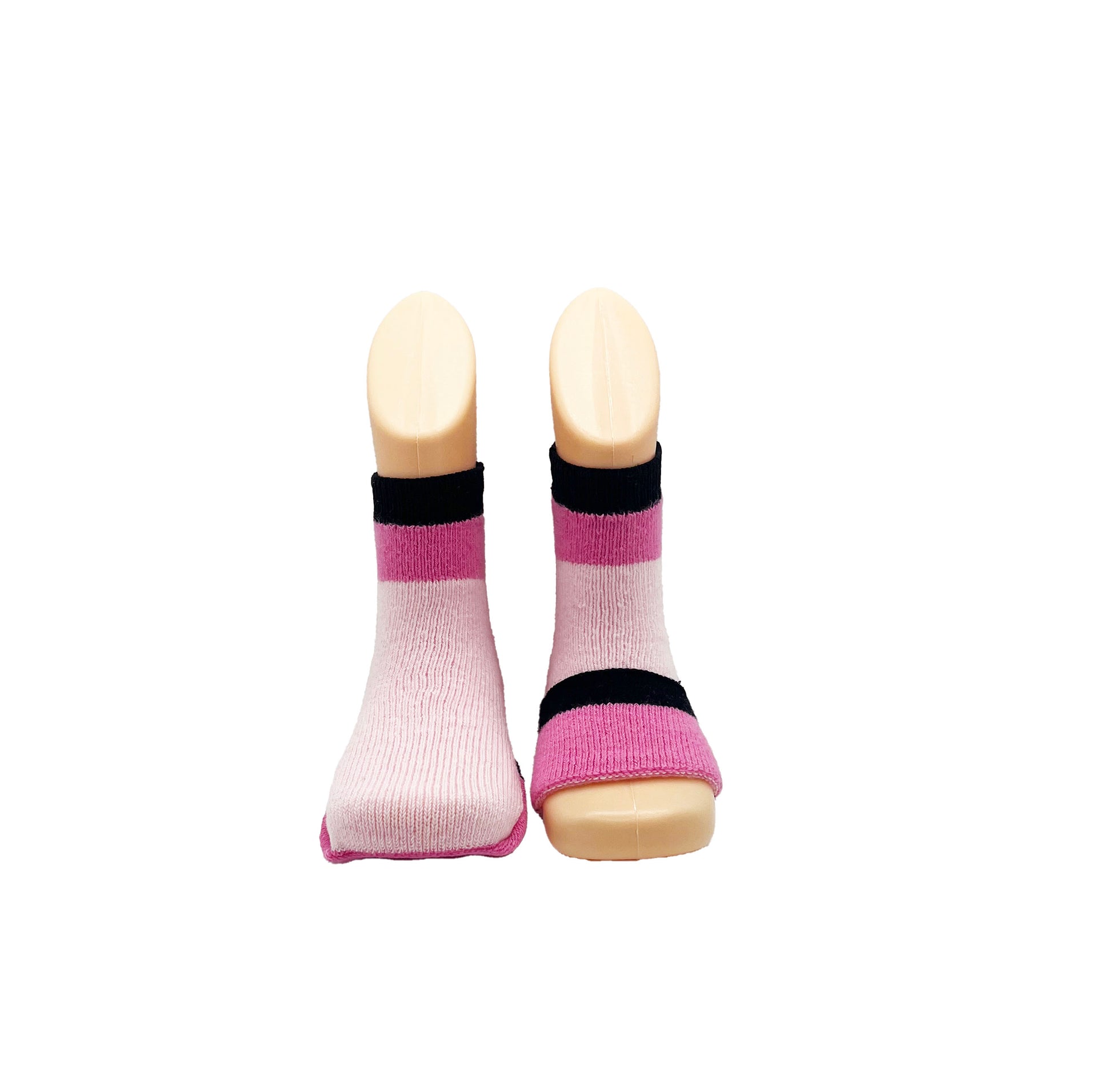 Peekaboo Baby gripper seamless socks - Pink