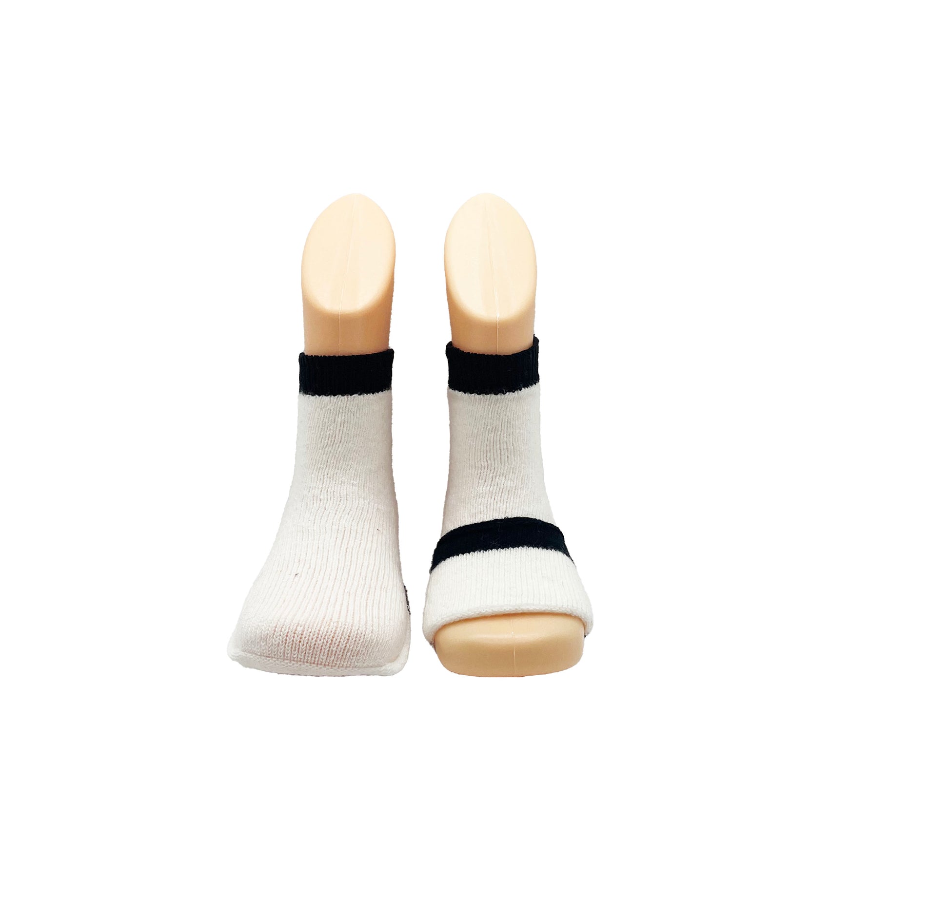 Baby gripper seamless socks - White, cotton rich